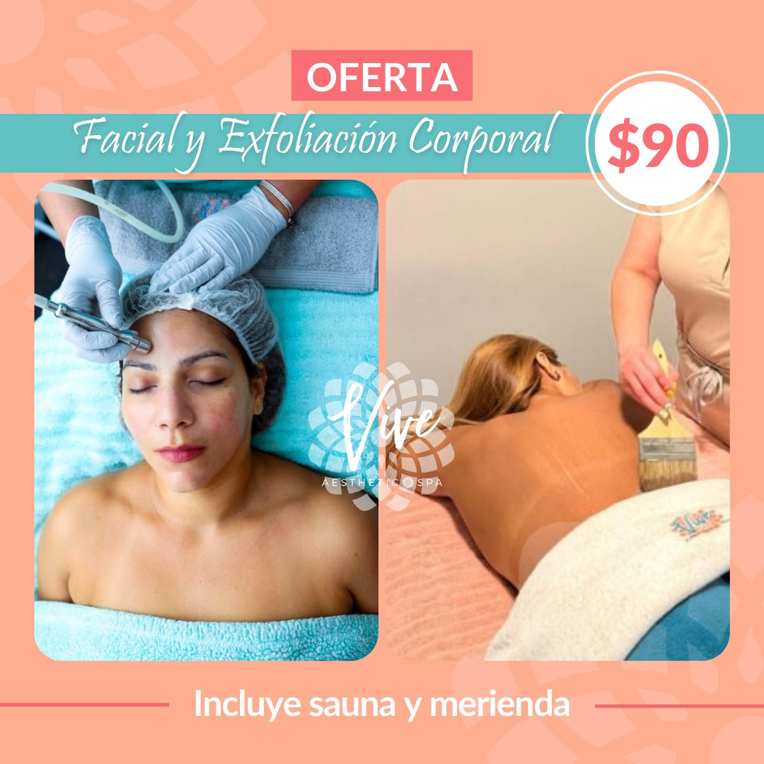 Facial y exfoliación corporal