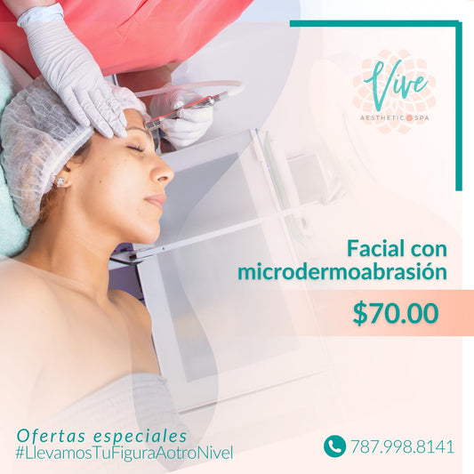 Limpieza facial con microdermabrasion