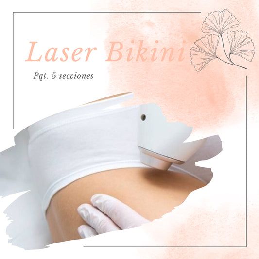 5 secciones de laser de bikini